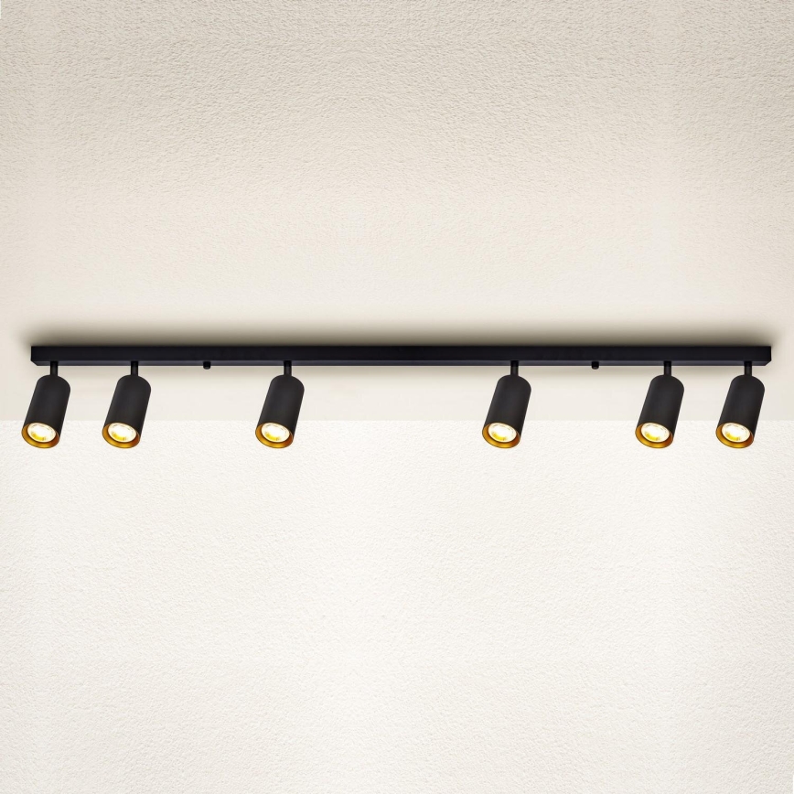 Brilagi - Luminária spot LED dimerizável SELE 6xGU10/6,5W/230V 2700-6500K preta/dourada