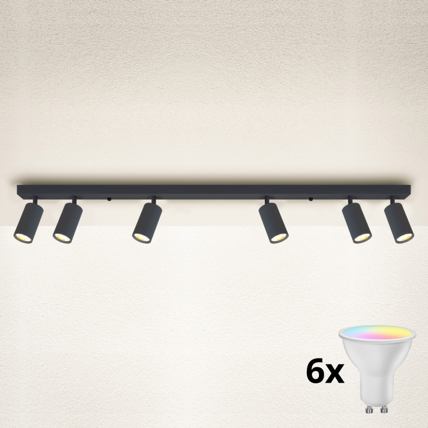 Brilagi - Luminária spot LED RGBW dimerizável SELE 6xGU10/6,5W/230V 2700-6500K antracite