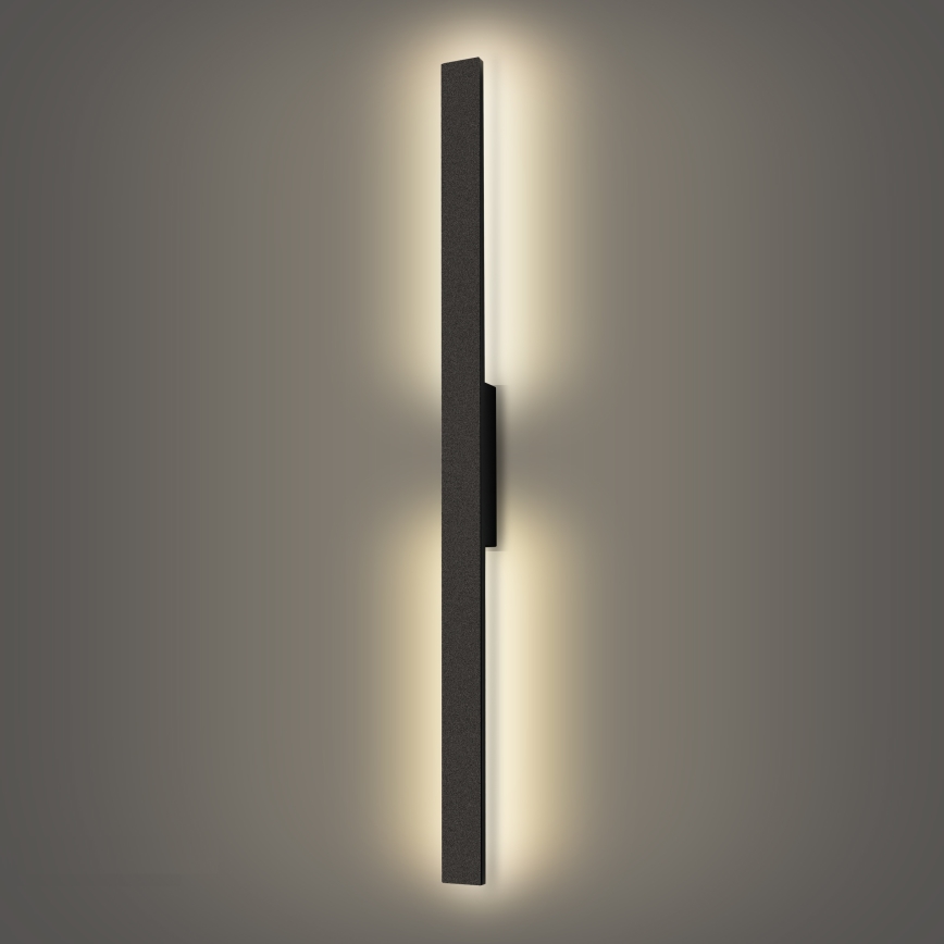 Brilagi - LUNA Aplique de parede exterior LED/24W/230V 4000K IP65 100 cm preto CRI 90