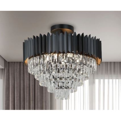 Brilagi - Lustre de tecto de montagem superficial CARLOS 9xE14/40W/230V Ø 60 cm