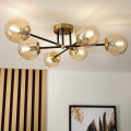 Brilagi - Lustre de tecto de montagem superficial MALIVA 6xE14/15W/230V dourado