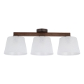 Brilagi - Lustre de tecto de superfície LATTE 3xE27/60W/230V pinho/branco