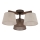 Brilagi - Lustre de tecto sobreposto LATTE 3xE27/60W/230V pinho/mix