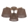 Brilagi - Lustre de teto fixo LATTE SABIA 3xE27/60W/230V pinho/castanho