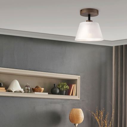 Brilagi - LED Plafon ANTHONY 1xE14/60W/230V carvalho nogueira/branco