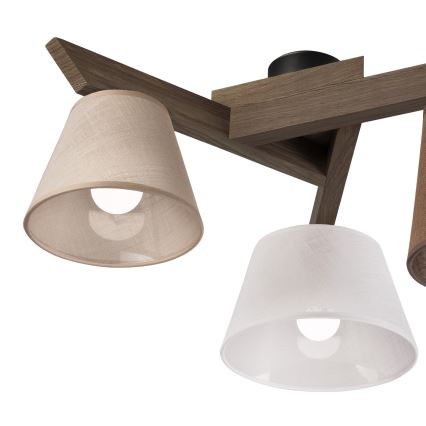 Brilagi - LED Plafonier ANTHONY 3xE14/40W/230V carvalho nogueira
