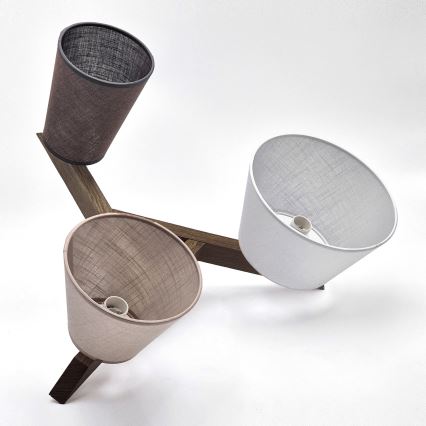 Brilagi - LED Plafonier ANTHONY 3xE14/40W/230V carvalho nogueira