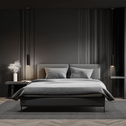 Brilagi - Lustre LED dimerizável suspenso por cabo SELE 1xGU10/6,5W/230V 2700-6500K preto