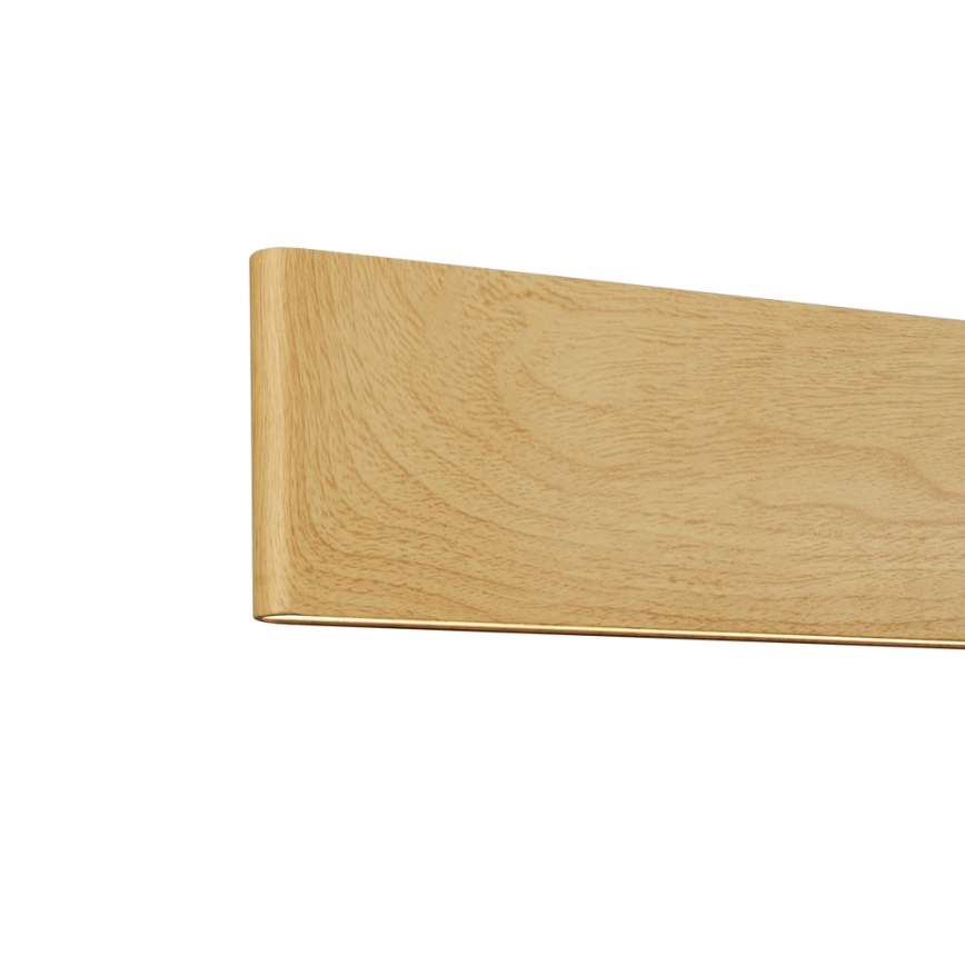 Brilagi - Lustre LED dimerizável suspenso por cabo SLIMLINE LED/40W/230V 3000–6000K acabamento em carvalho + comando remoto