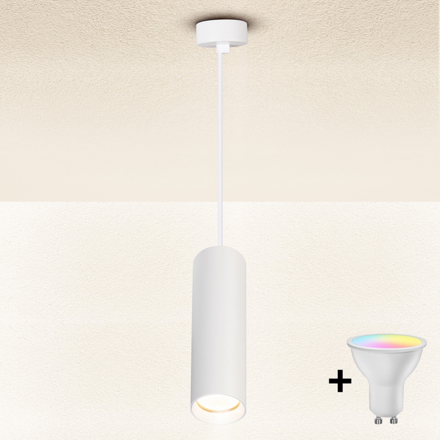 Brilagi - Lustre LED RGBW dimerizável suspenso por cabo SELE 1xGU10/6,5W/230V 2700-6500K branco