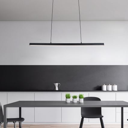 Brilagi - Lustre LED suspenso por cabo AXIS LED/30W/230V preto
