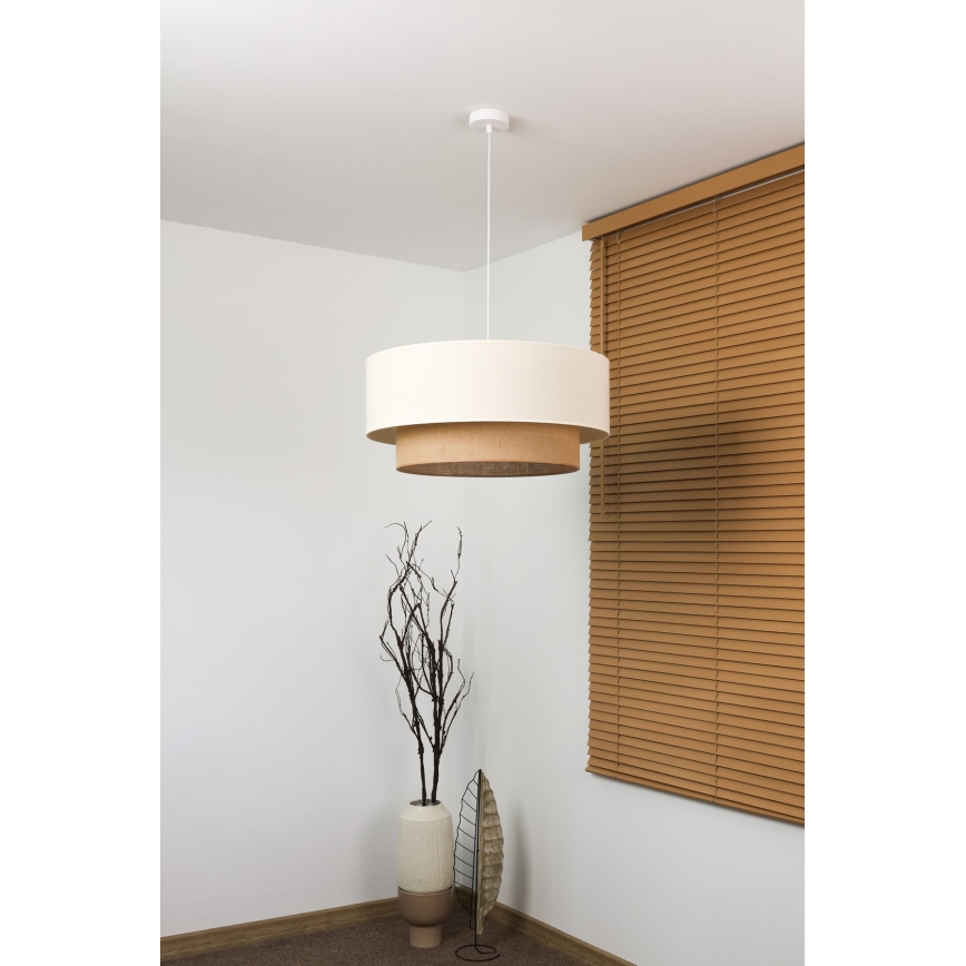 Brilagi - Lustre LED suspenso por cabo, Estilo Boho, 3x E27, 15 W, 230 V, Ø 60 cm