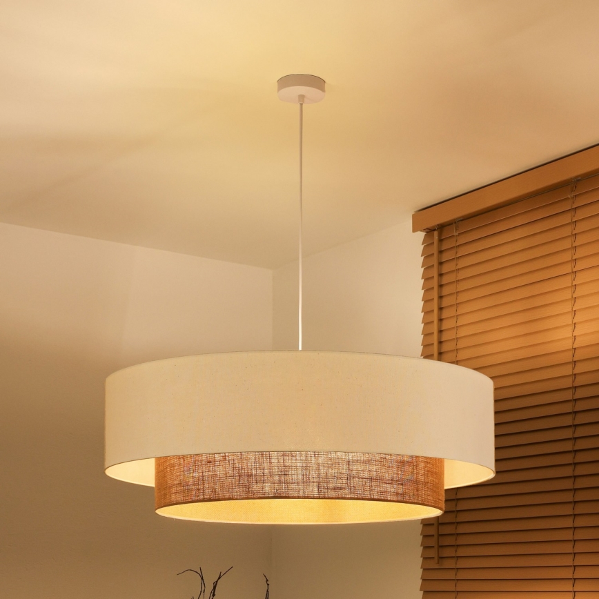 Brilagi - Lustre LED suspenso por cabo Estilo Boho 3xE27/15W/230V Ø 80 cm