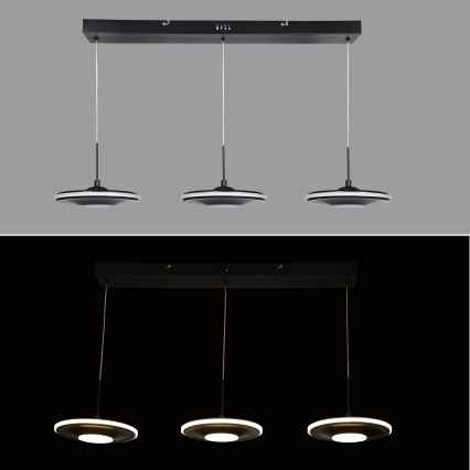 Brilagi - Lustre LED suspenso por cabo VERANO 3xLED/15W/230V