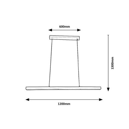 Brilagi - Lustre pendente AXIS com cabo, LED 30W/230V, branco