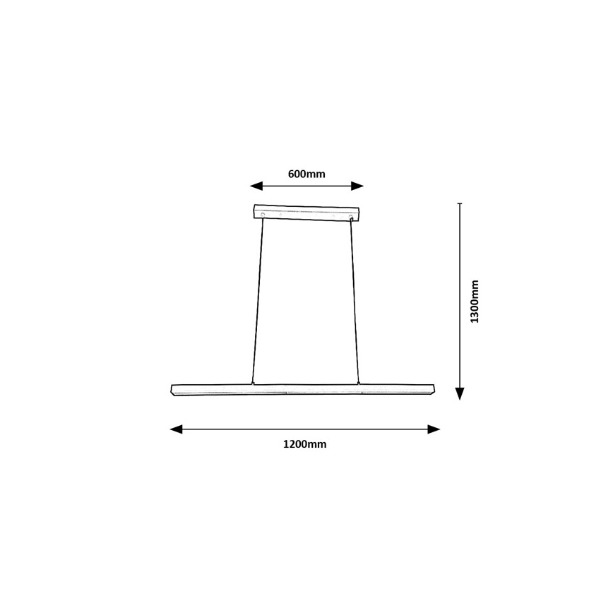 Brilagi - Lustre pendente AXIS com cabo, LED 30W/230V, branco