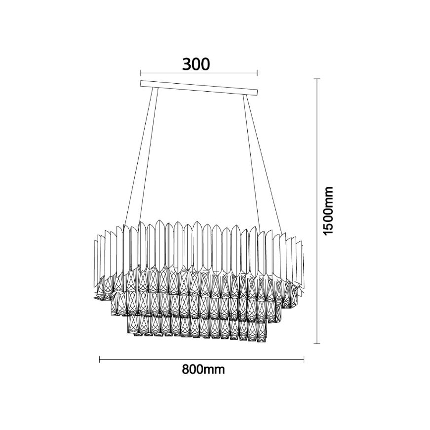 Brilagi - Lustre suspenso por cabo CARLOS 10xE14/40W/230V
