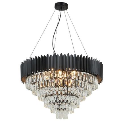 Brilagi - Lustre suspenso por cabo CARLOS 11xE14/40W/230V diâmetro 80 cm