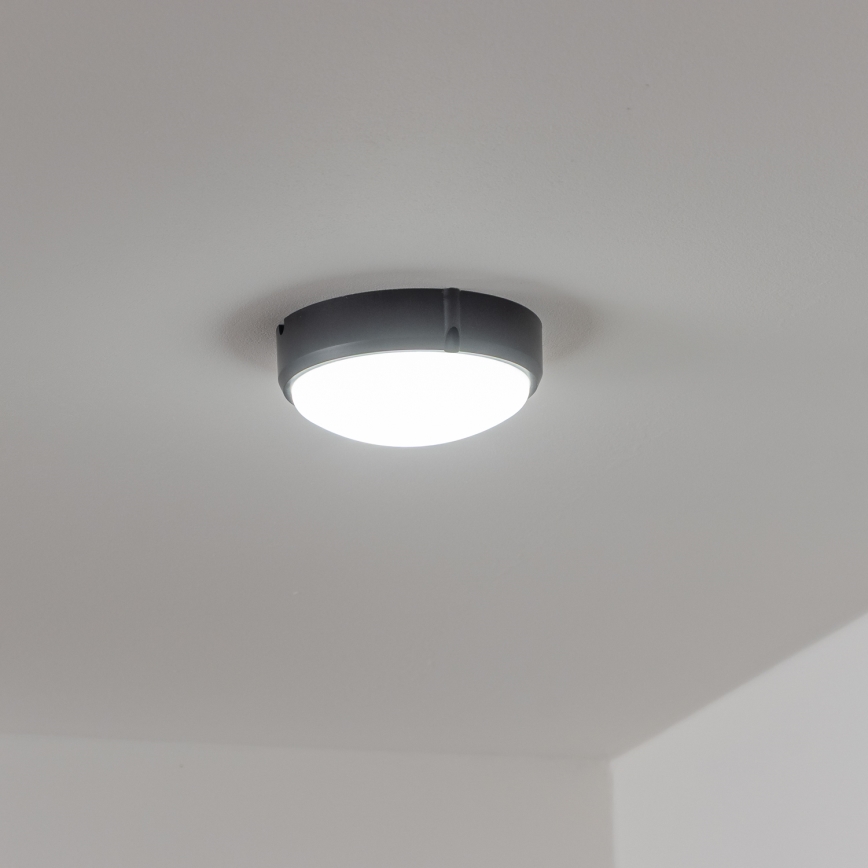 Brilagi - Luz industrial de teto LED SIMA LED/12W/230V IP65 preto antigo