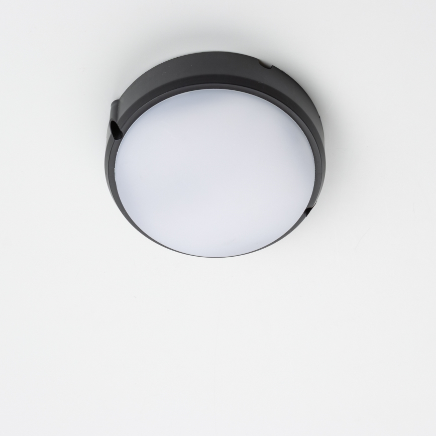 Brilagi - Luz industrial de teto LED SIMA LED/12W/230V IP65 preto antigo