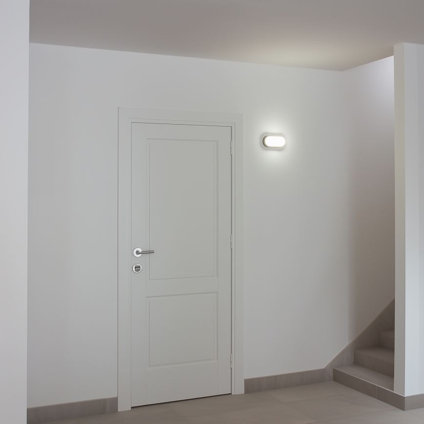 Brilagi - Luz industrial de teto LED SIMA LED/12W/230V IP65 preto antigo