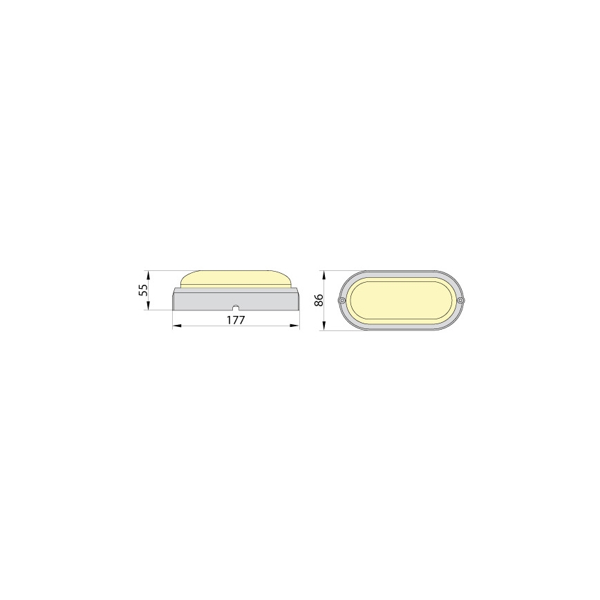 Brilagi - Luz industrial de teto LED SIMA LED/12W/230V IP65 preto antigo