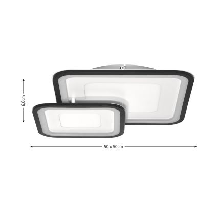 Brilagi - Plafon LED regulável TANDORA LED/49W/230V 3000/4000/6000K + comando à distância
