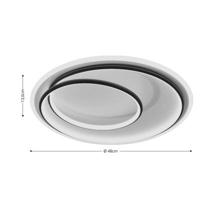 Brilagi - Luminária de teto LED regulável VELO LED/38W/230V 3000/4000/6000K + comando à distância