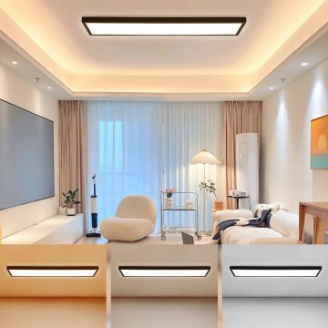 Brilagi - Plafon LED para casa de banho FRAME LED/50W/230V 120x30 cm 3000/4000/6000K IP44 preto