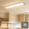 Brilagi - Plafon LED para casa de banho FRAME LED/50W/230V 3000/4000/6000K 120x30 cm IP44 prateado