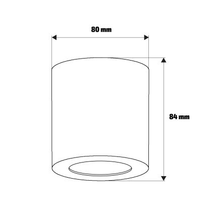 Brilagi - Spot encastrável para casa de banho MIA 1xGU10/30W/230V 84x80 mm bege IP54