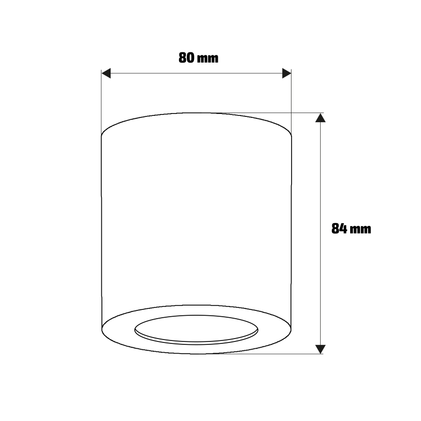 Brilagi - Spot encastrável para casa de banho MIA 1xGU10/30W/230V 84x80 mm bege IP54