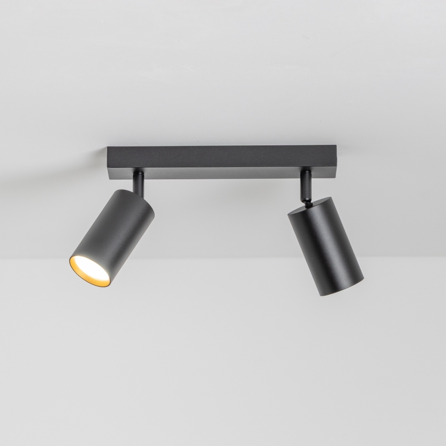 Brilagi - Spot LED dimerizável SELE 2xGU10/6,5W/230V 2700-6500K preto/dourado