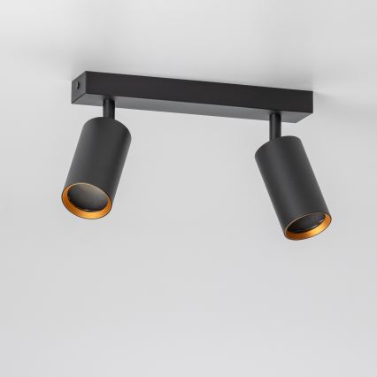 Brilagi - Spot LED dimerizável SELE 2xGU10/6,5W/230V 2700-6500K preto/dourado
