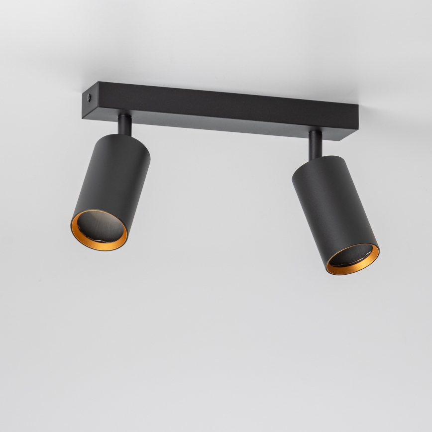 Brilagi - Spot LED dimerizável SELE 2xGU10/6,5W/230V 2700-6500K preto/dourado