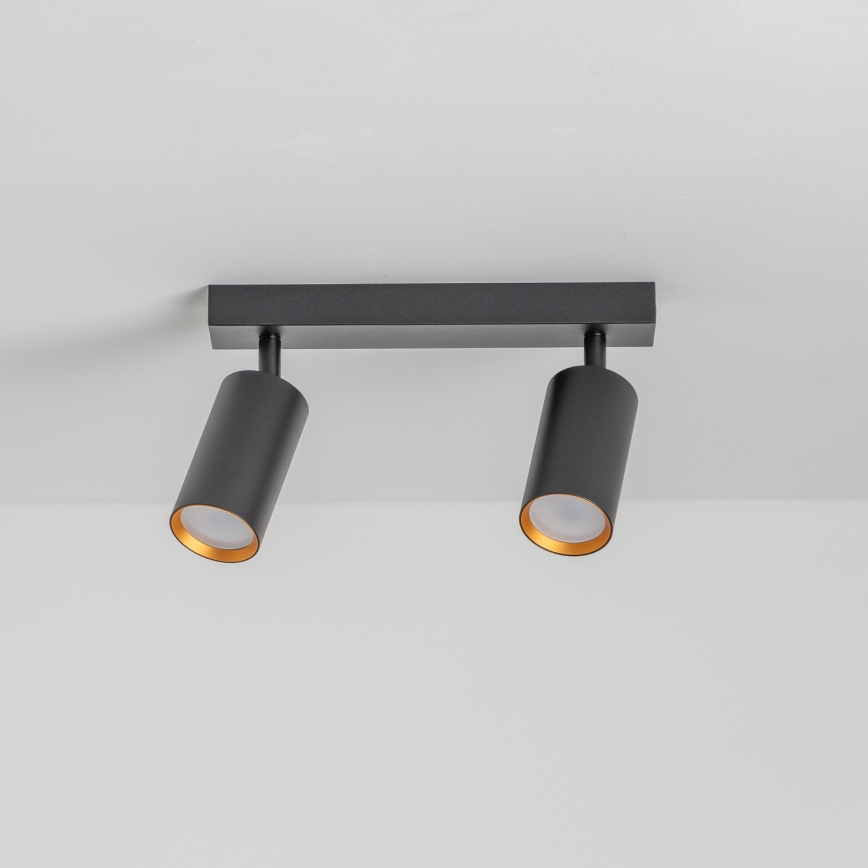 Brilagi - Spot LED dimerizável SELE 2xGU10/6,5W/230V 2700-6500K preto/dourado
