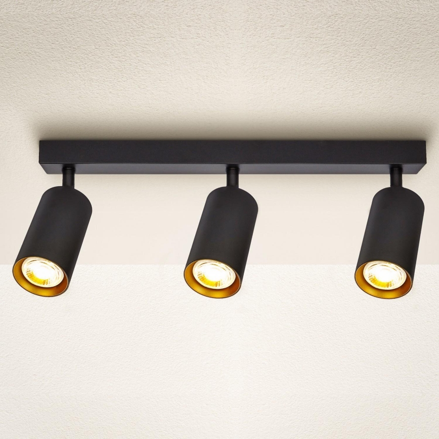 Brilagi - Spot LED dimerizável SELE 3xGU10/6,5W/230V 2700-6500K preto/dourado