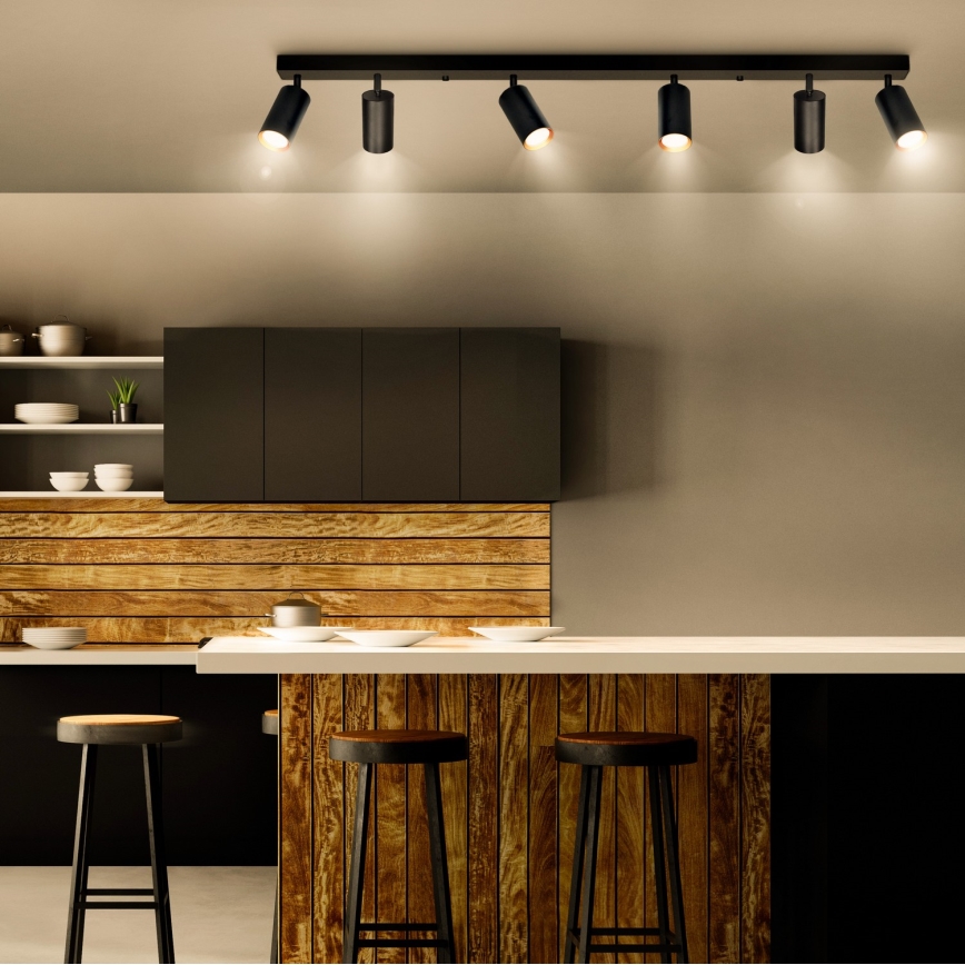 Brilagi - Luminária spot LED dimerizável SELE 6xGU10/6,5W/230V 2700-6500K preta/dourada