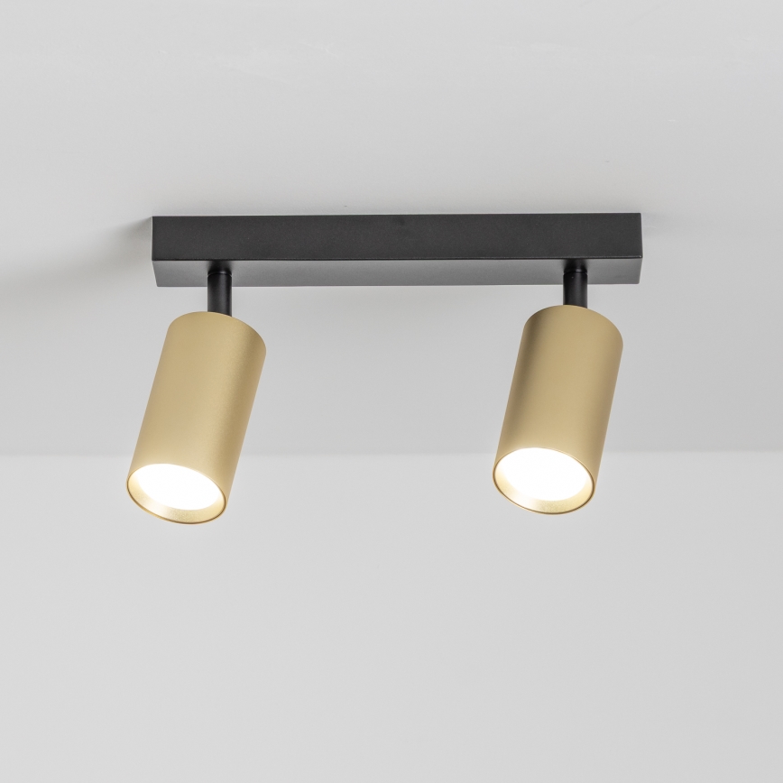 Brilagi - Spot LED dimerizável SELE GOLDEN 2xGU10/6,5W/230V 2700-6500K preto/dourado