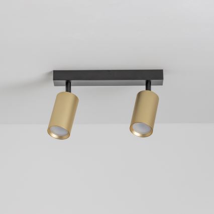 Brilagi - Spot LED dimerizável SELE GOLDEN 2xGU10/6,5W/230V 2700-6500K preto/dourado
