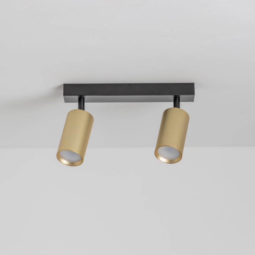 Brilagi - Spot LED dimerizável SELE GOLDEN 2xGU10/6,5W/230V 2700-6500K preto/dourado