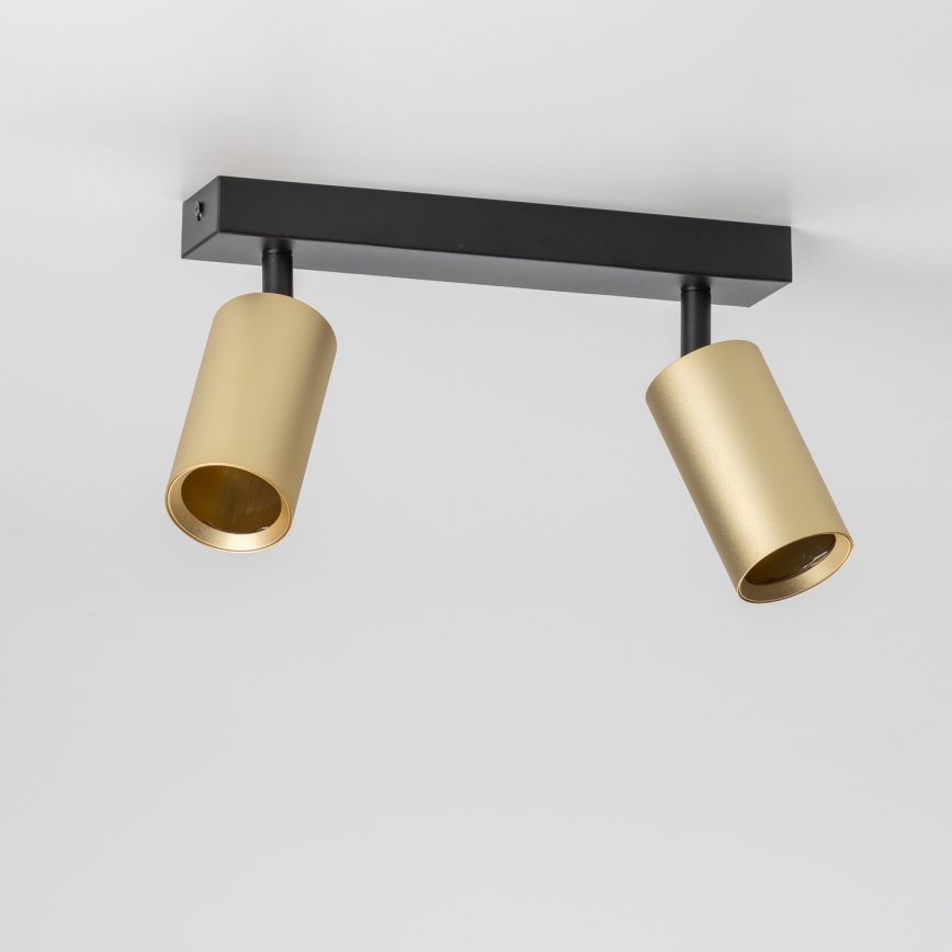 Brilagi - Spot LED dimerizável SELE GOLDEN 2xGU10/6,5W/230V 2700-6500K preto/dourado