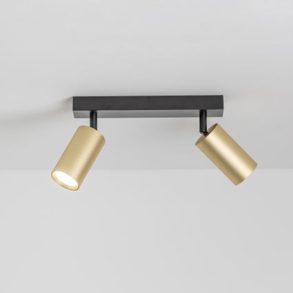 Brilagi - Spot LED dimerizável SELE GOLDEN 2xGU10/6,5W/230V 2700-6500K preto/dourado