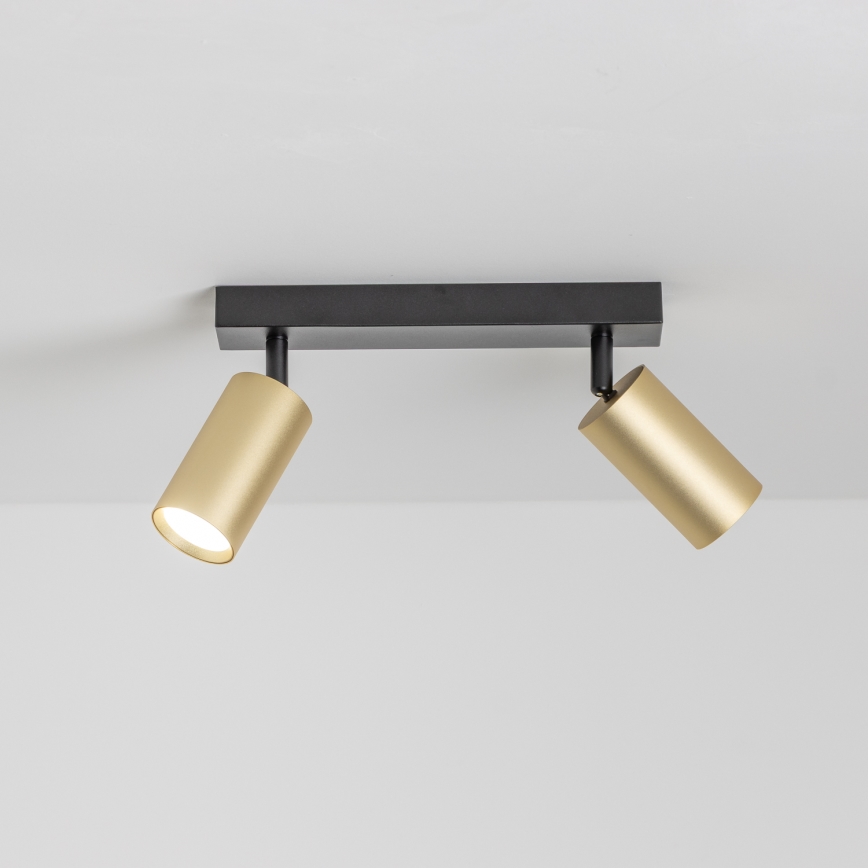 Brilagi - Spot LED dimerizável SELE GOLDEN 2xGU10/6,5W/230V 2700-6500K preto/dourado