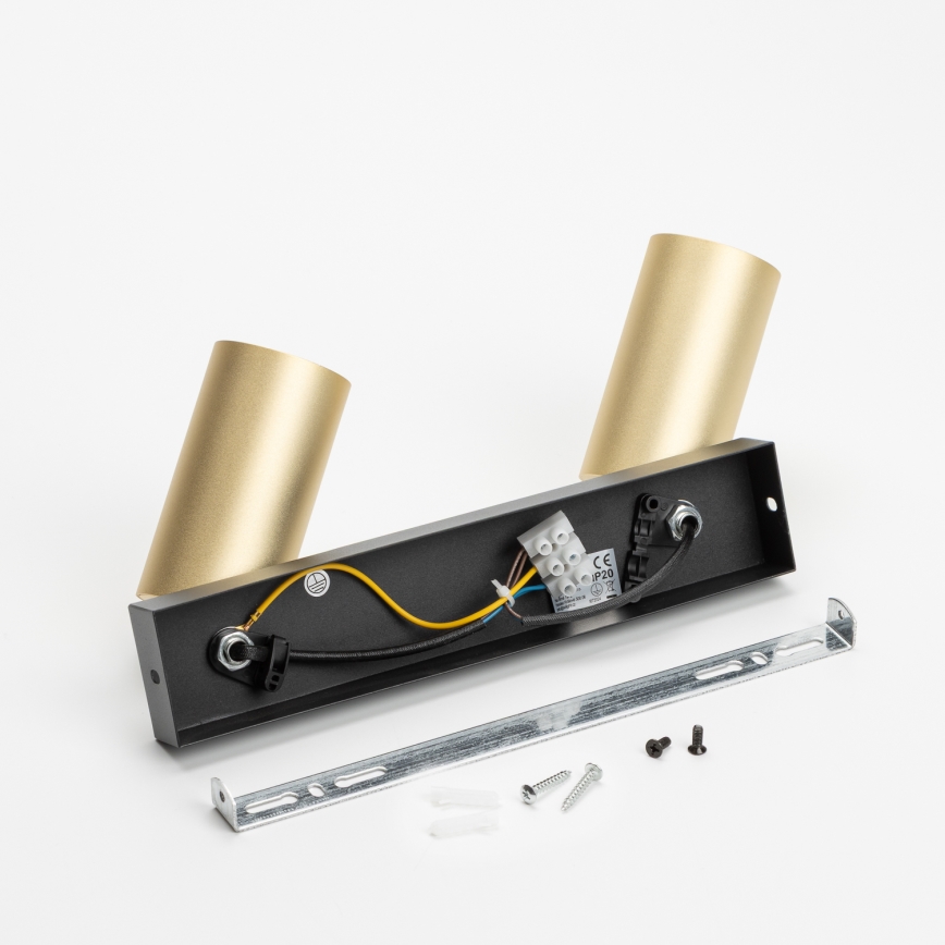 Brilagi - Spot LED dimerizável SELE GOLDEN 2xGU10/6,5W/230V 2700-6500K preto/dourado