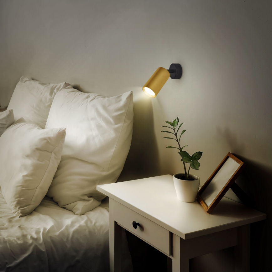 Brilagi - Candeeiro spot LED dimerizável SELE GOLDEN 1xGU10/6,5W/230V 2700-6500K preto/dourado
