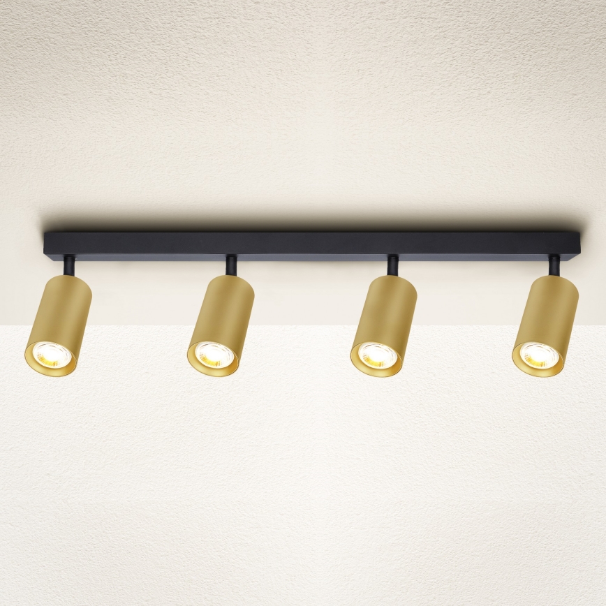 Brilagi - Spot LED regulável SELE GOLDEN 4xGU10/6,5W/230V 2700-6500K preto/dourado