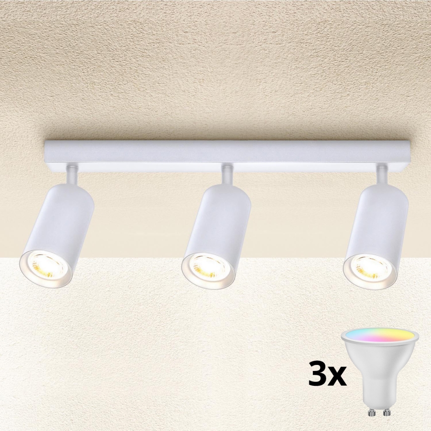 Brilagi - Spot LED RGBW dimável SELE 3xGU10/6,5W/230V 2700-6500K branco