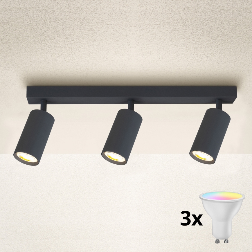 Brilagi - Spot LED RGBW dimerizável SELE 3xGU10/6,5W/230V 2700-6500K antracite