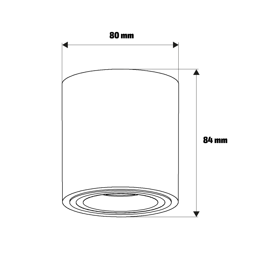 Brilagi - Spot MIA 1xGU10/30W/230V 84x80 mm bege